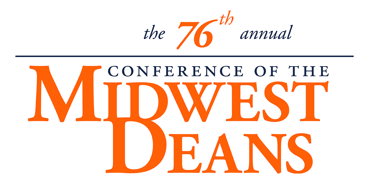 The 76th Annual Conference of the Midwest Deans wordmark logo